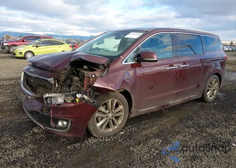 2017 Kia Sedona Sx Luxury z USA, uszkodzony, nr VIN KNDME5C17H6271960